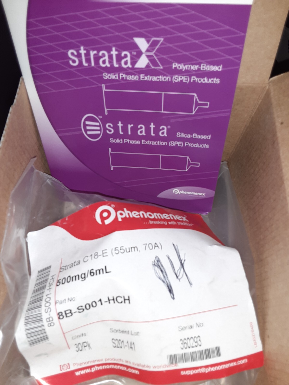 Phenomenex Strata Solid Phase 500mg/6ml 8B-S001-HCH ( lot of 14)
