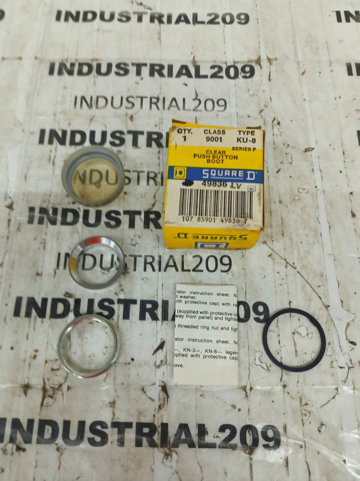 SQUARE D 9001 TYPE KU-8 CLEAR PUSH BUTTON