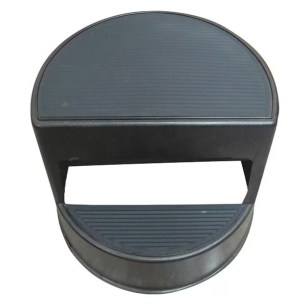Zoro Select 5M656 Round Office Stool, 2 Steps, 350 lb Load Capacity, 1
