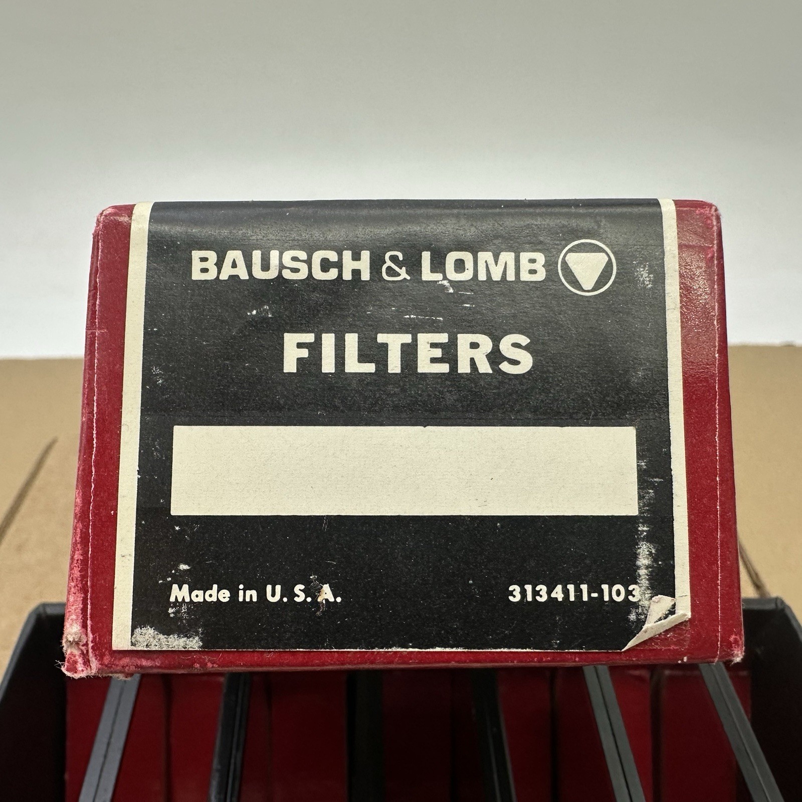 Vtg FULL BOX Set of SIX (6) Bausch & Lomb Optical Density Filters 313411-103