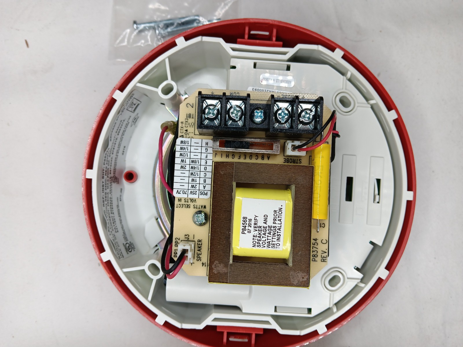 Eaton LSPSTWC-AL WHEELOCK Exceder LED Speaker Strobe *No Instruction*