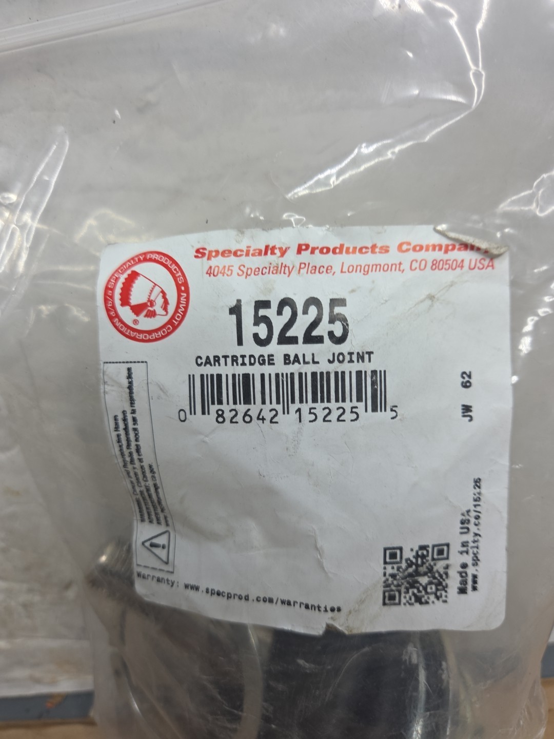 1 Specialty Products Company SPC 15225 CARTRIDGE BALL JOINT 200-2020 Ford F-150