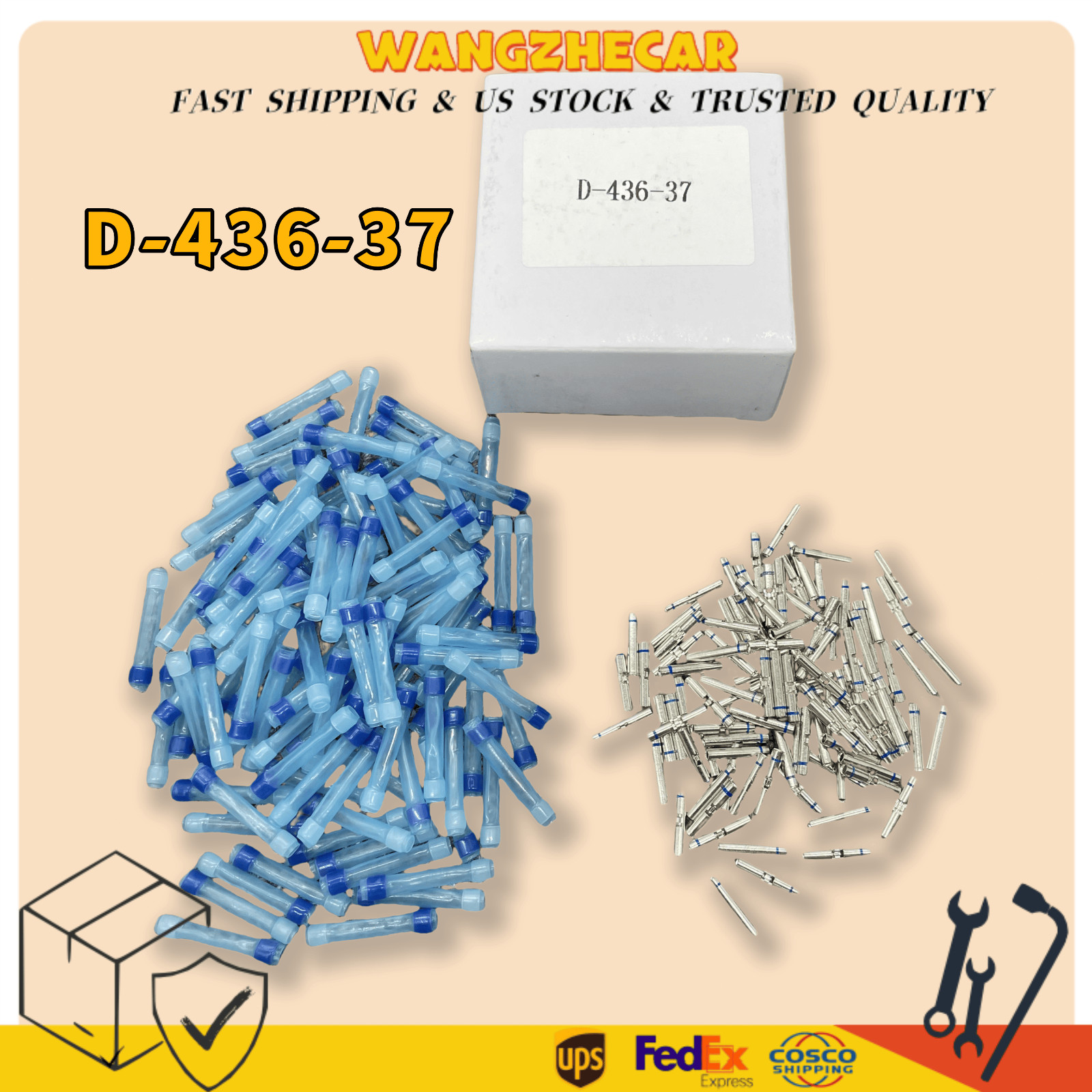 D-436-37 Plastic Case terminal Fits For Military Aviation 650075-000 100pcs/pack