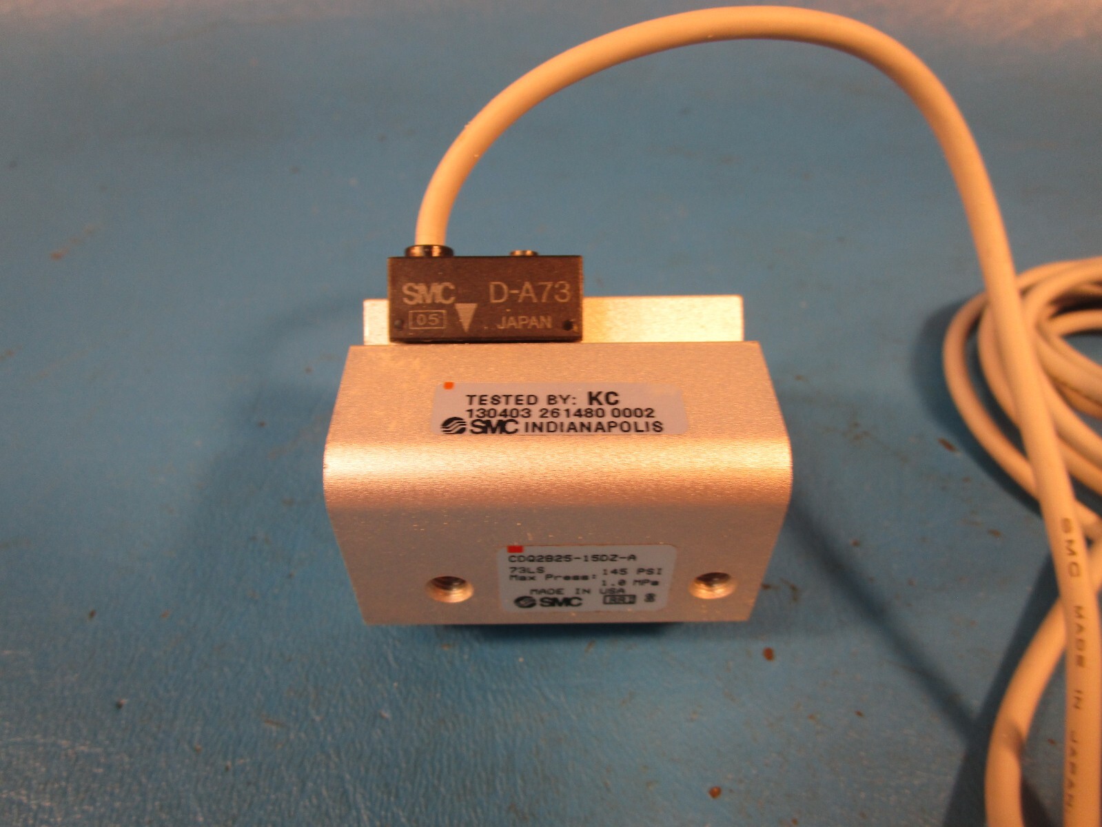SMC CDQ2B25-15DZ-A 73LS cylinder, CQ2-Z 145 PSI COMPACT CYLINDER
