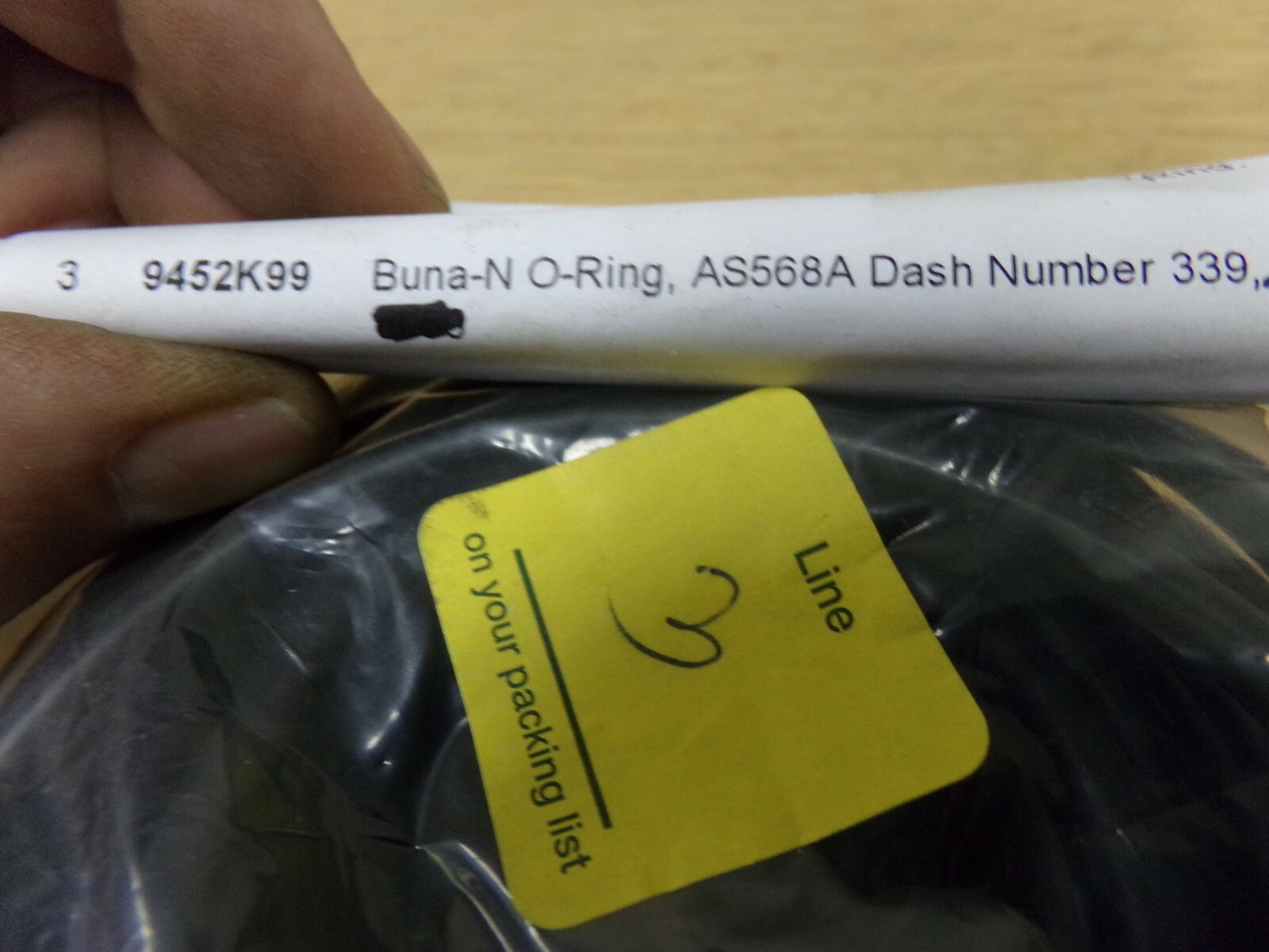 NEW McMaster-Carr Line 3 9452K99 Buna N O-Ring AS568A Dash 339