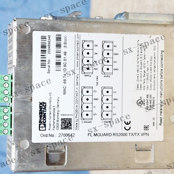 1PCS 2700642 FL MGUARD RS2000TX/TX VPN 100% tested by DHL or FEDEX