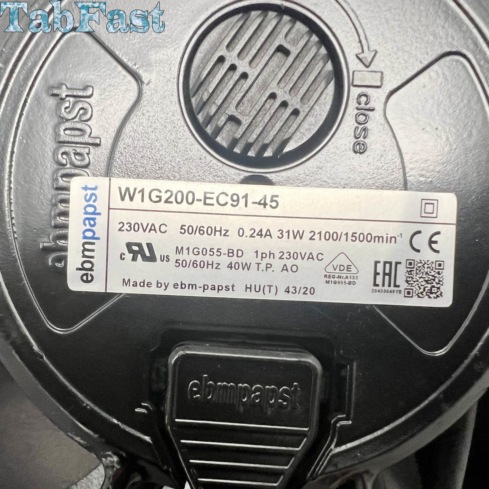 Brand New Cooling Fan W1G200-EC91-45 for ebmpapst