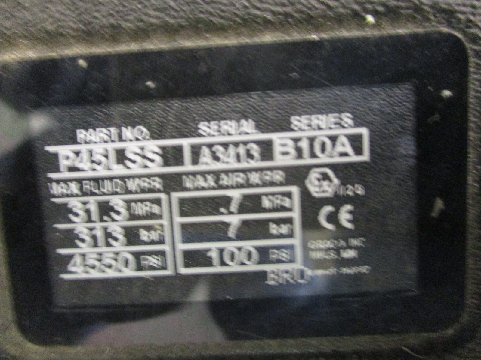 Graco Dura-Flo Pump 45S 290 P/N P45LSS ***PARTS ONLY*** A6858DH