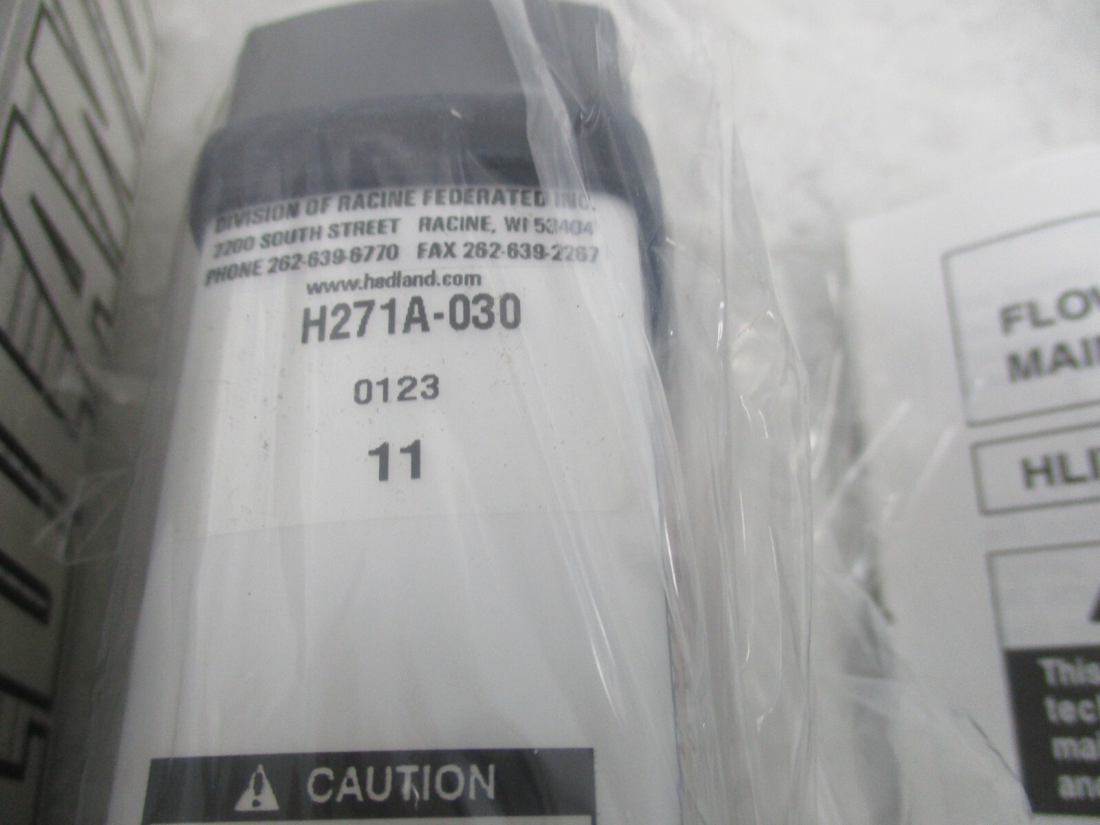 HEDLAND H271A-030 FLOW METER, V0456