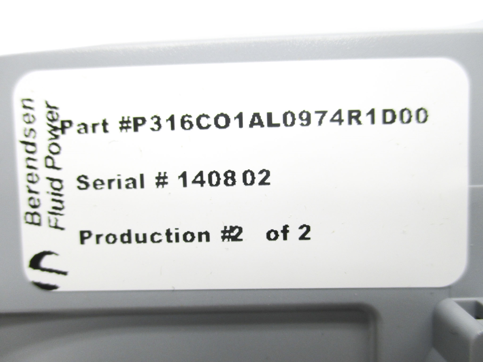 DANFOSS P316CO1AL0974R1D00 NSMP