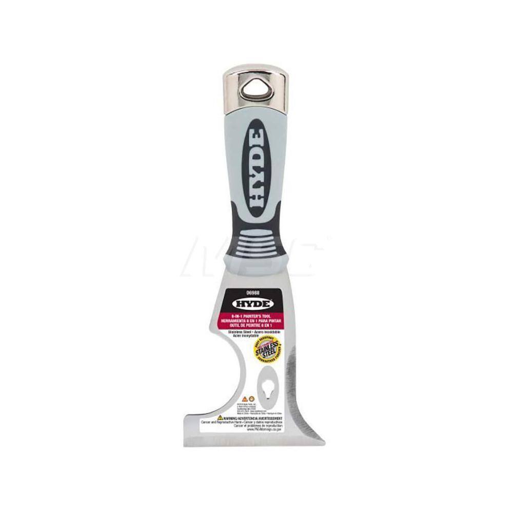 Hyde Tools 6988 Putty Knife: Stainless Steel, 3″ Wide with Polypropylene Handle