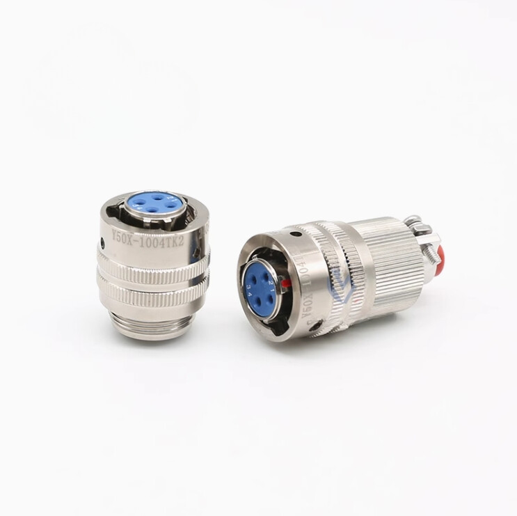 1PCS NEW FIT FOR 4-core aviation plug socket connector Y50X-1004TK2