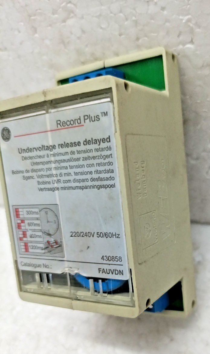 GE Record Plus FAUVDN Undervoltage Release Delayed 220/240V 50/60Hz 430858