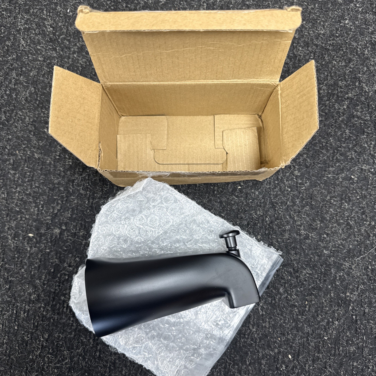 Design House 595629 Slip-On Tub Diverter Spout, Matte Black