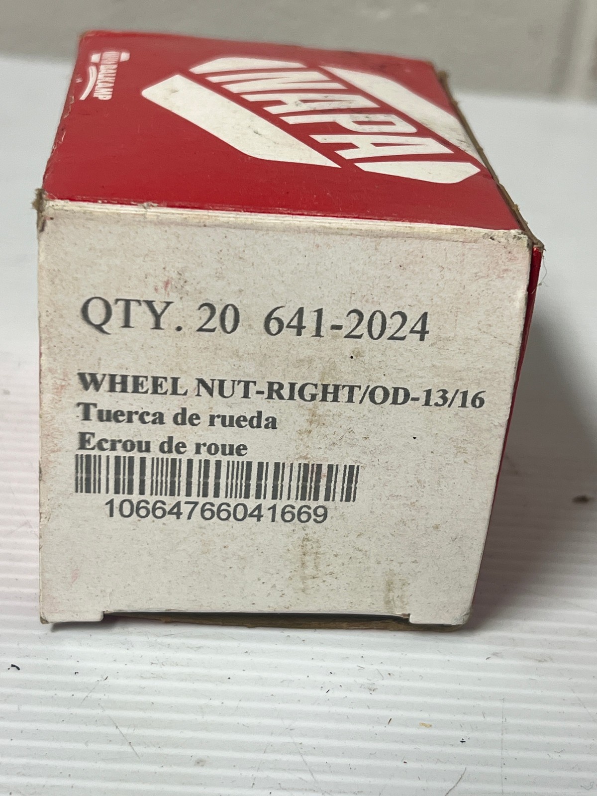 NAPA Wheel Nut lot of 20, 641-2024, 13/16 Right