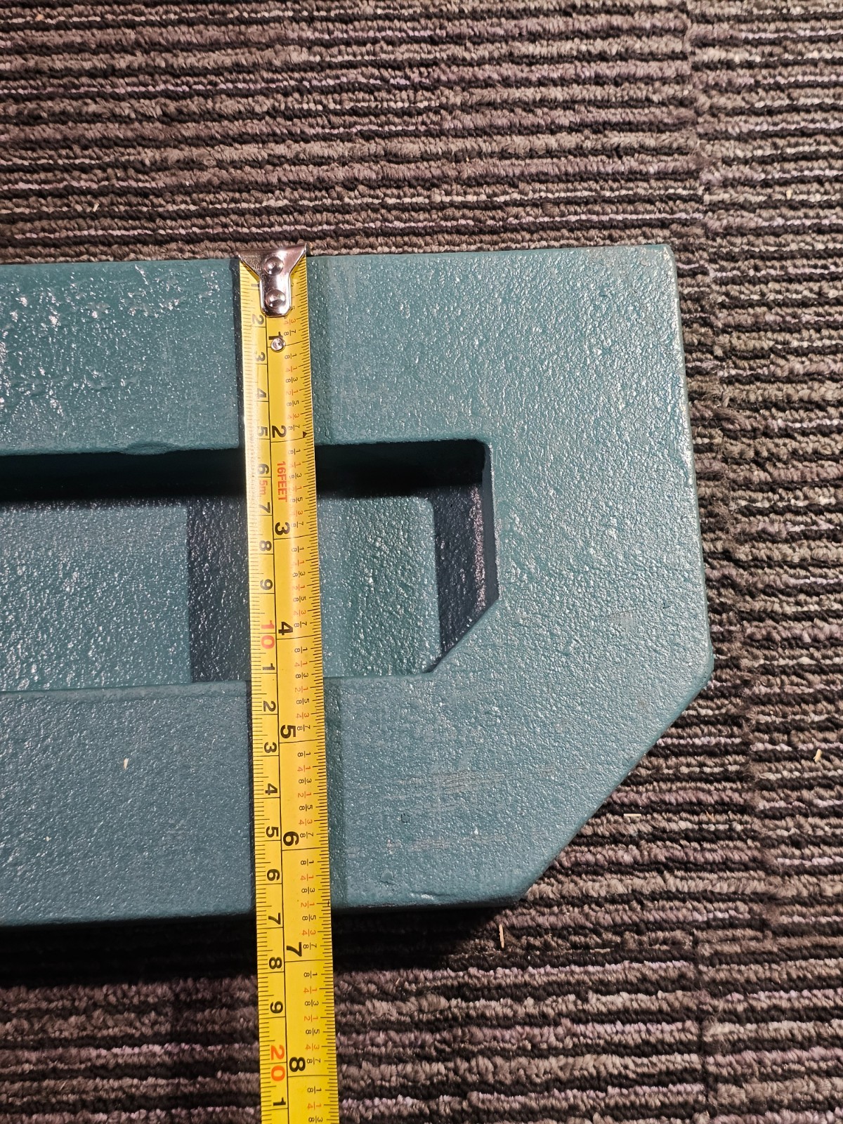Cast Iron Plate 78696-37 20″L x 6.5″ W x 1-1/2″ Thickness, Powder Coated Green