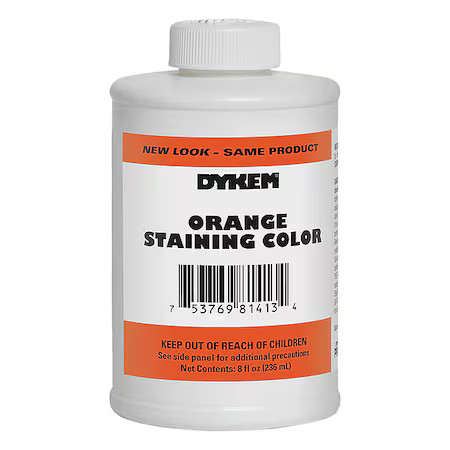 Dykem 81413 Opaque Staining Color, 8 Oz, Orange