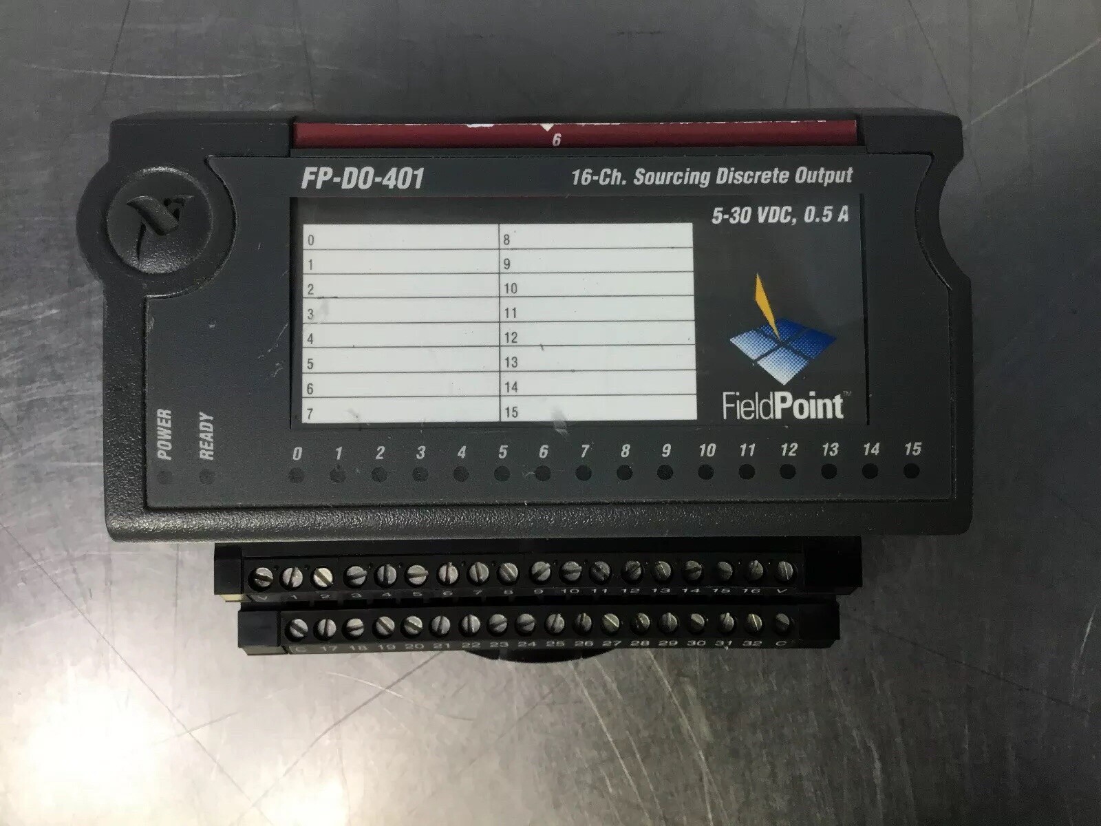 NATIONAL INSTRUMENT FIELD POINT FP-DO-401 16-CH. SOURCING DISCRETE OUTPUT 3D-8