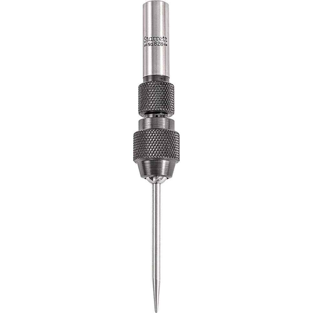 Starrett 53066 Single End Mechanical Center Finder Set, Conical Head, 4 Pieces
