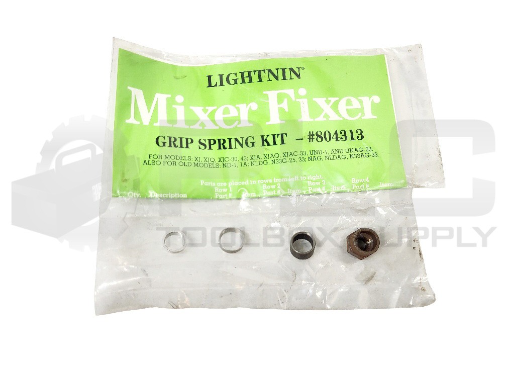 NEW LIGHTNIN 804313 GRIP SPRING REPAIR KIT W/ LOCKNUT, SPACER, GRIP SPRING SET