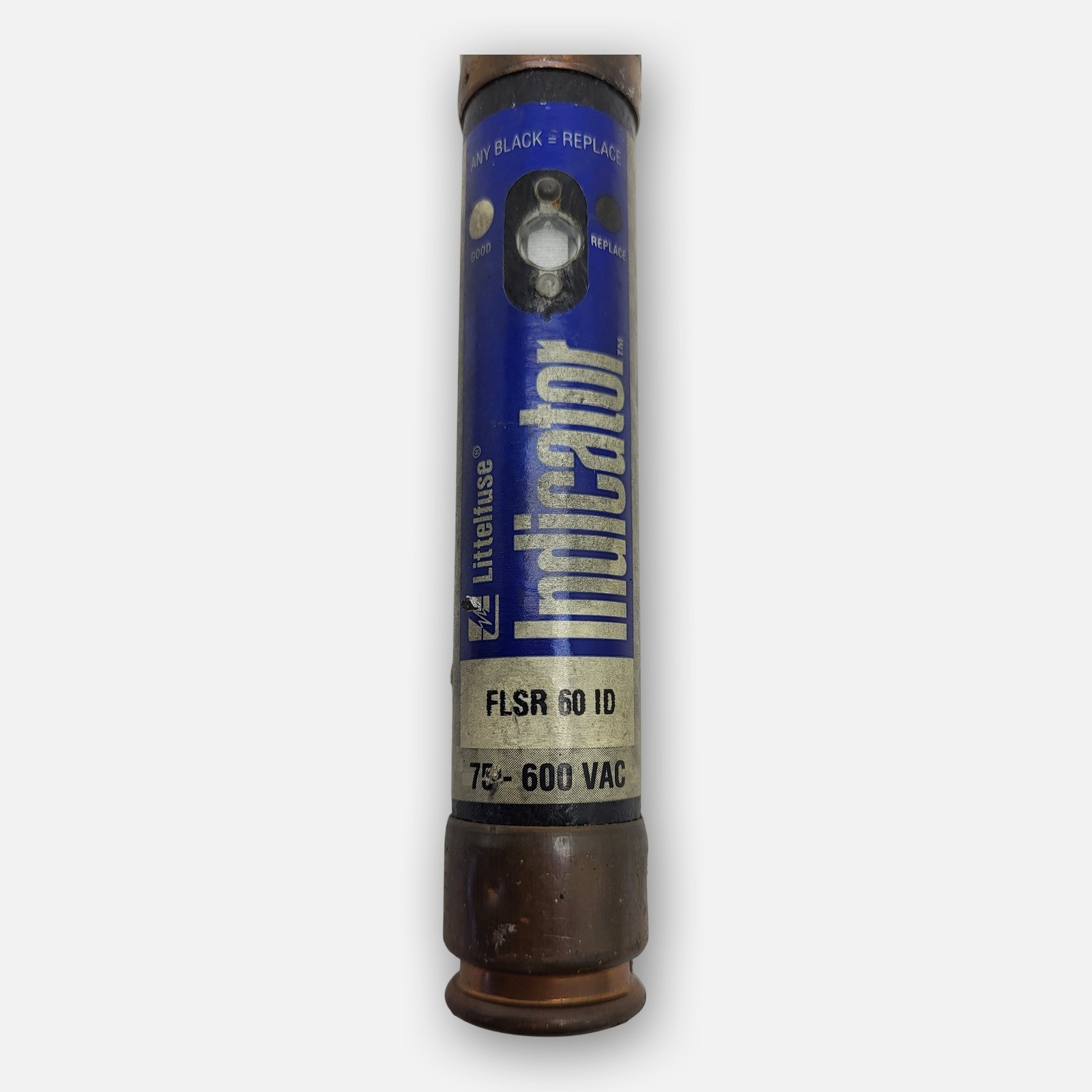 LOT OF 6 LITTLEFUSE FLSR 60 ID INDICATOR FUSE 600VAC, 60A