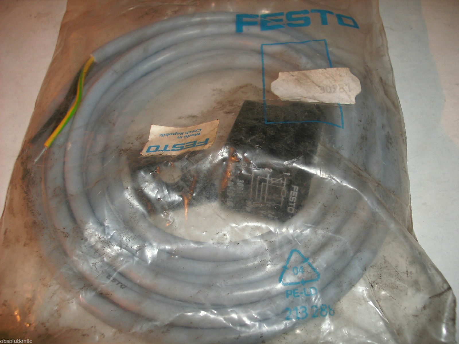 Festo Solenoid Socket Connector Cable – 2.5m 30931 KMC-1-24-2.5-LED