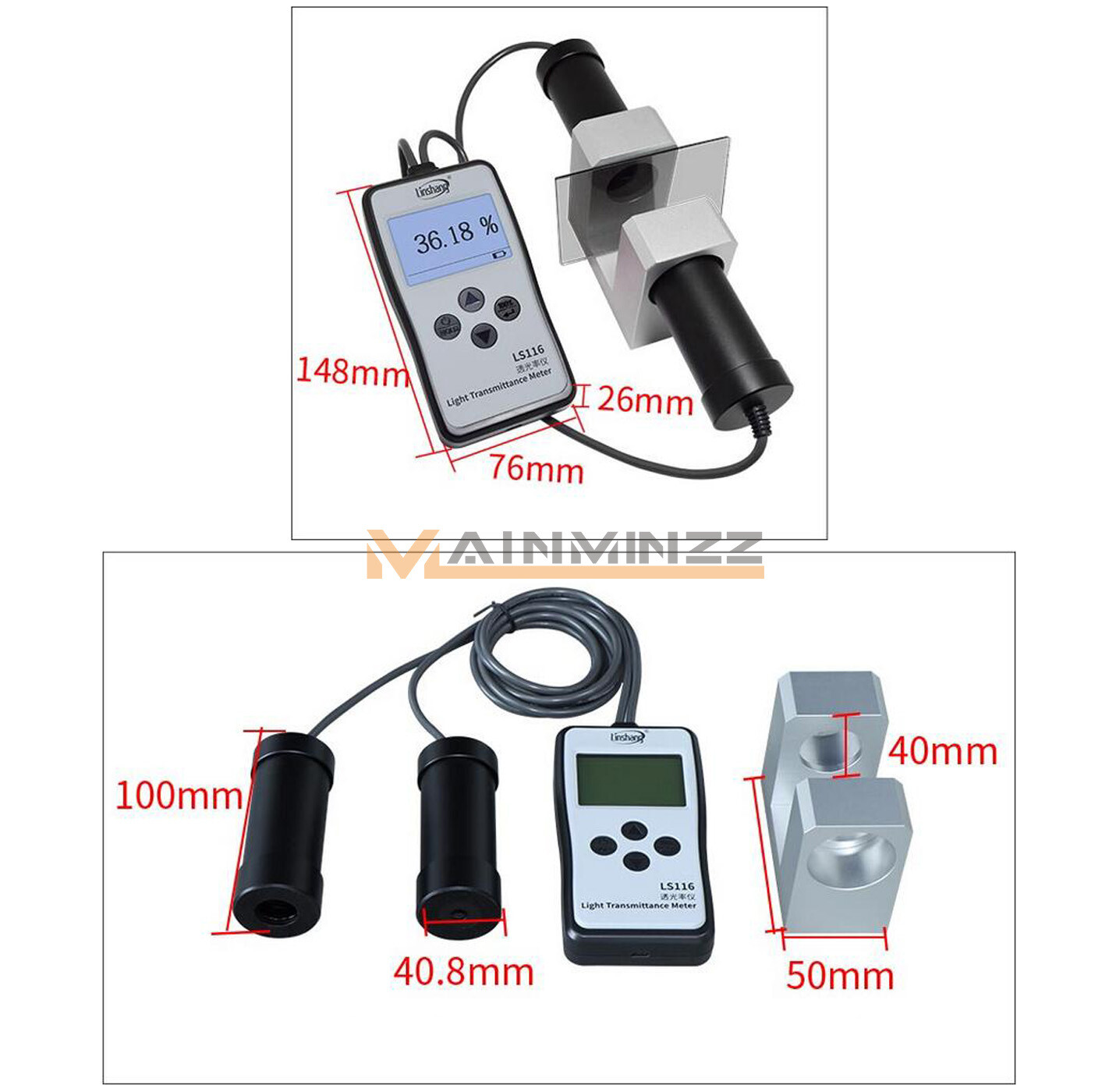 LS116 Light Transmittance Meter Auto-calibration Transmission Meter 380nm-760nm