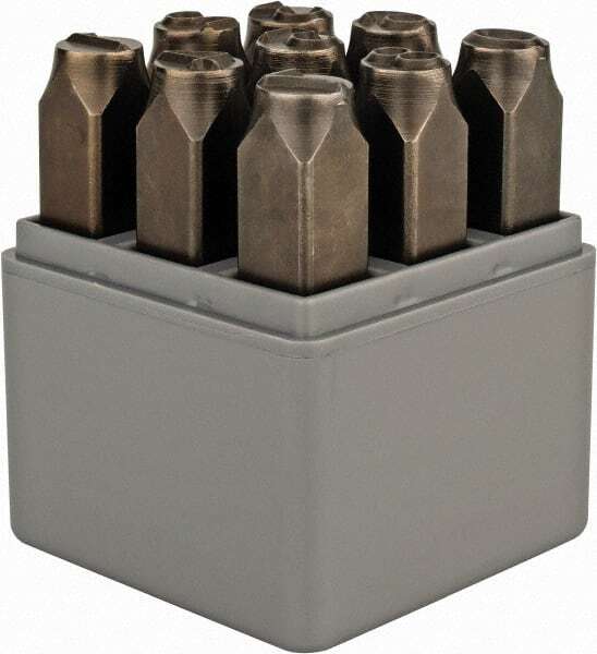 C.H. Hanson 20601 Standard Stamp Set: 3/8″ Character, 9 pc Numbers, Standard