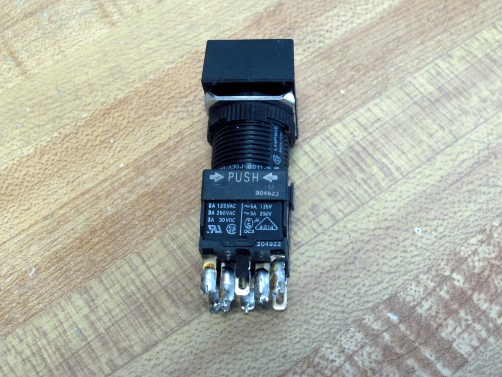 Omron A3GJ-6011-3 Pushbutton Red W/Base
