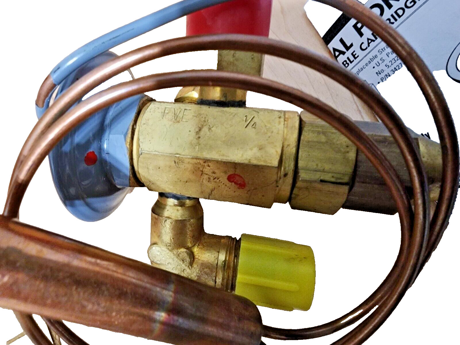 SPORLAN FVE-1/4-C / FVE1/4C EXPANSION VALVE THERMAL 1/4” X 1/2” SAE