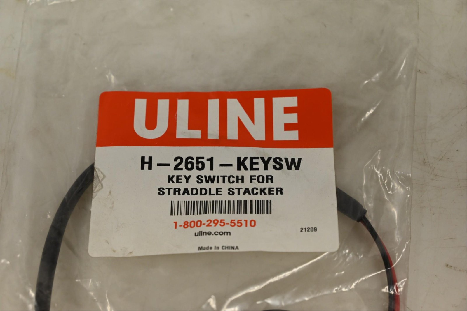 Uline H-2651-KEYSW Key Switch Assembly for Semi-Electric Straddle Stackers
