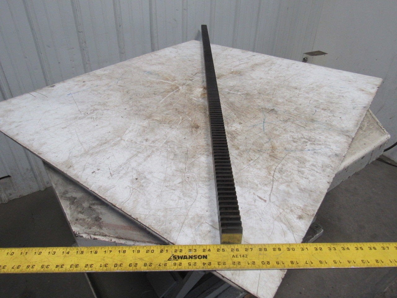 Flat Pinion Gear Rack 136T 0.151 MOD 1.5″ Face 70.0185″ 1/2″ Pitch Approx.