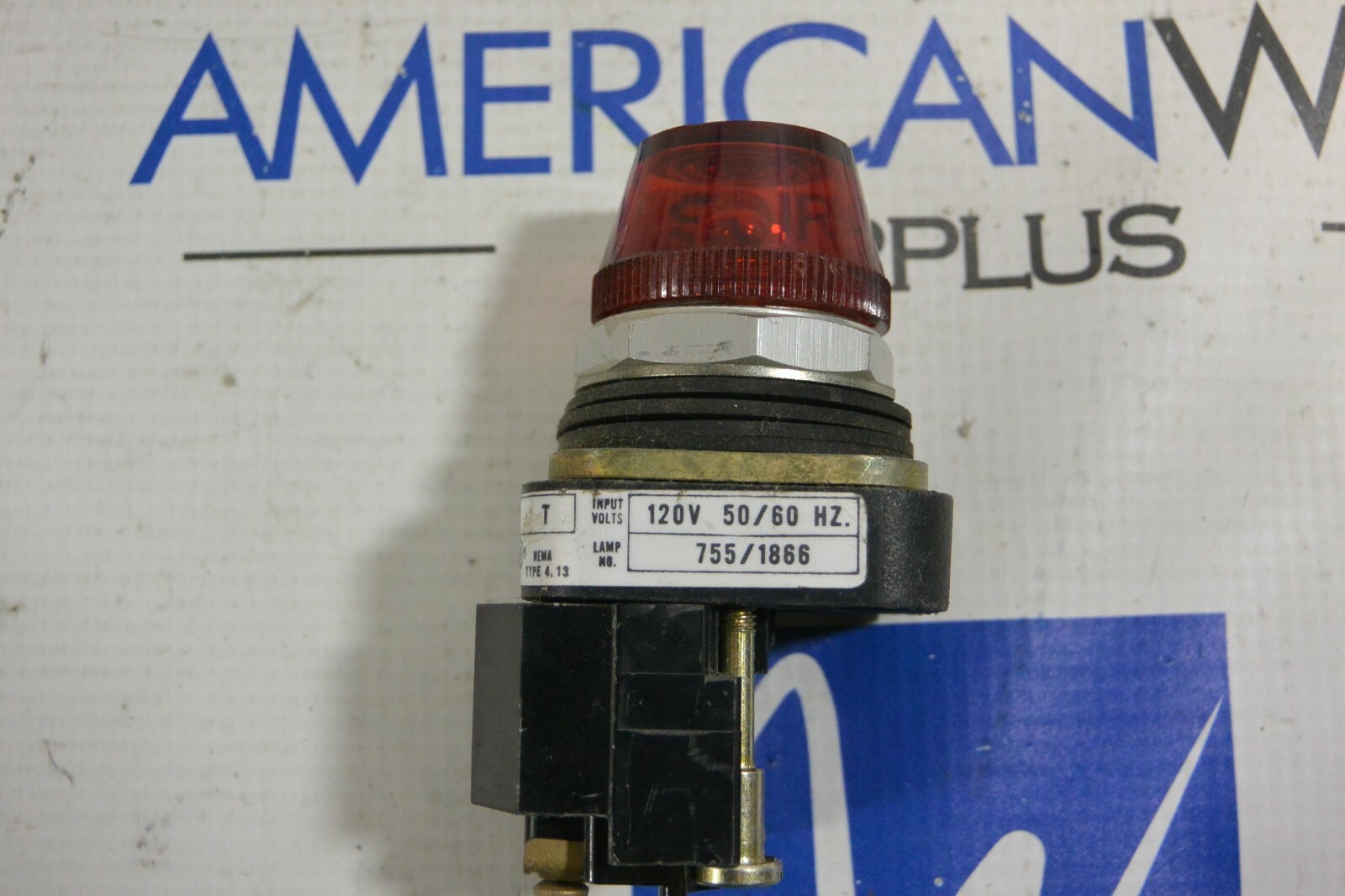 Allen-Bradley 800T-P16 Red Pilot Light Ser. T 120V *USED *LOT OF 5