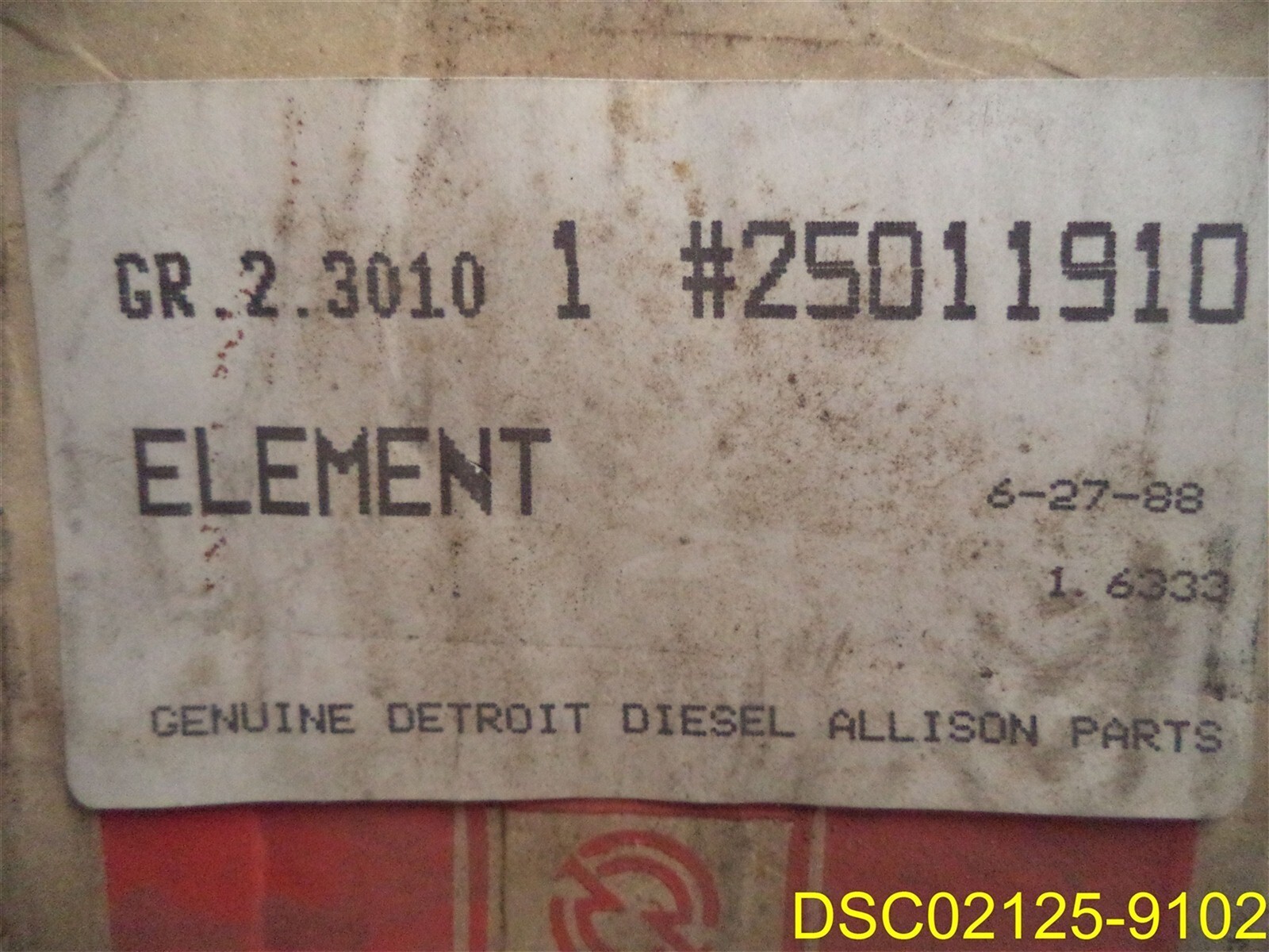 AC-DELCO TP-1057 Fuel Water Separator Filter 25011910