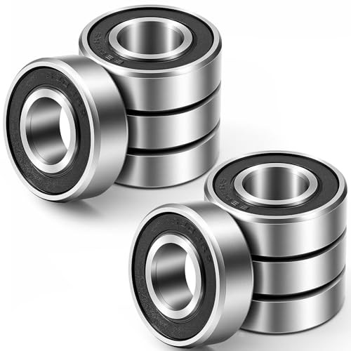 8 Pcs 3/4″ Bearings Carbon Steel ID 3/4″ x OD 1-3/8″ Flanged Ball Bearings for