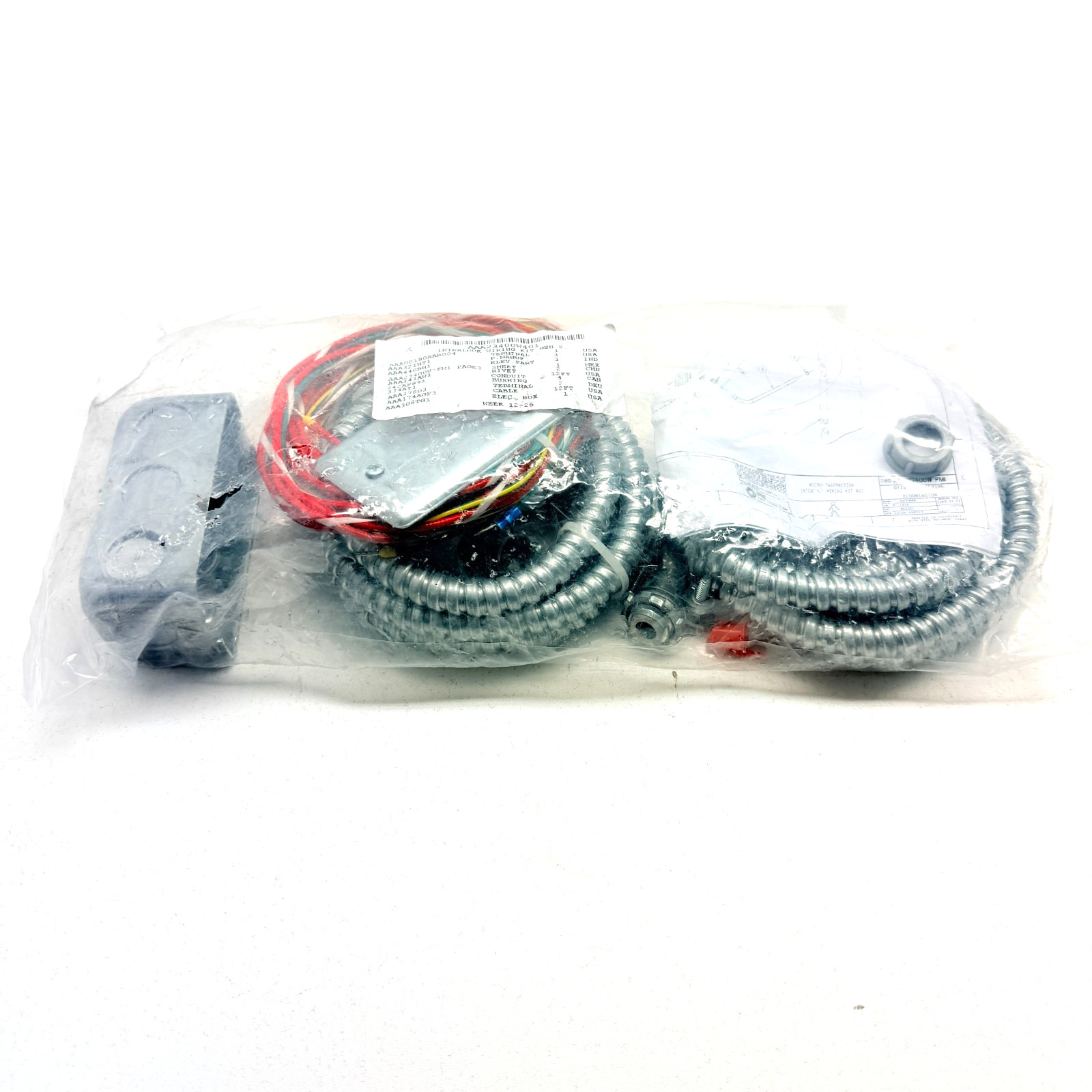 Otis Elevator AAA23400W401 GEN2 Interlock Wiring Kit