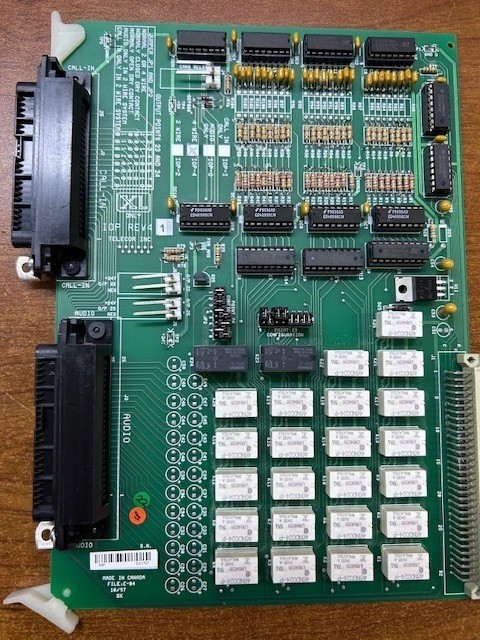 Telecor IOP-4 Rev 0.2 4 Wire File E-37 Plug In Module Control Board Used