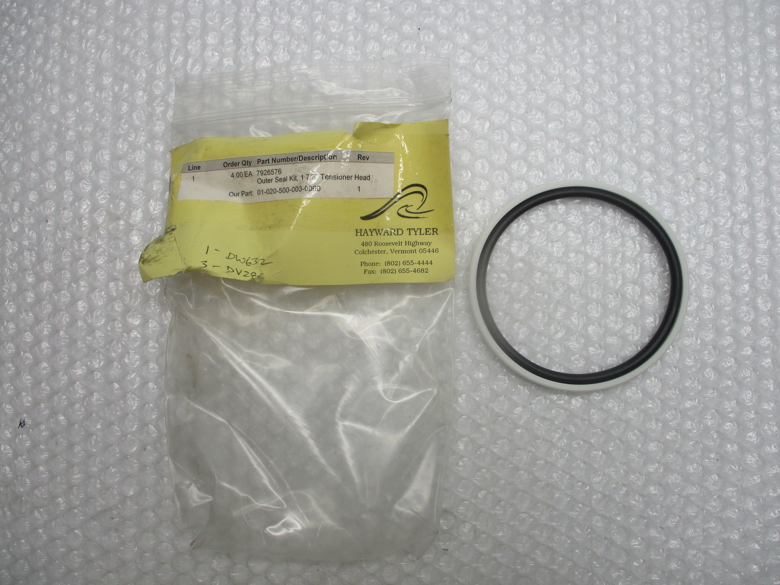 INDUSTRIAL SPARE 7926576 01-020-500-003-0000 SEAL NSNP