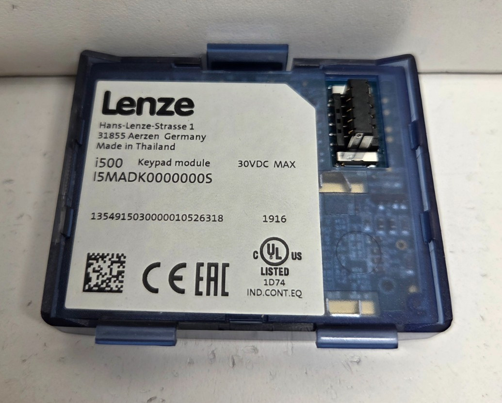NEW NO BOX! LENZE 30V KEYPAD INTERFACE MODULE I5MADK0000000S