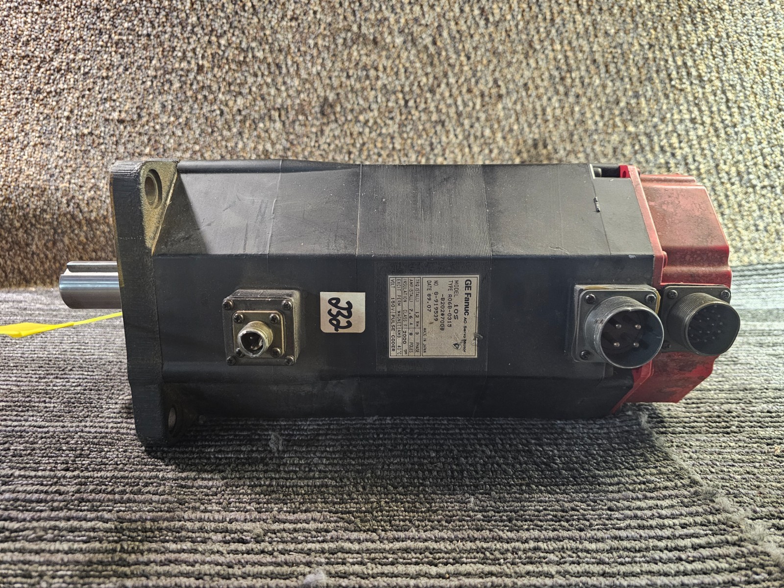 GE FANUC A06B-0315-B202#7008 AC Servo Motor 150V *FOR PARTS ONLY/NOT WORKING*