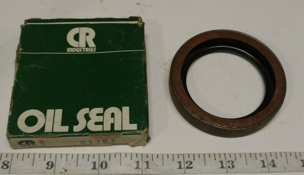 CR Oil Seal 21764 Single Lip Oil Seal – Solid, 2.188 in Shaft, 3.000 in OD.