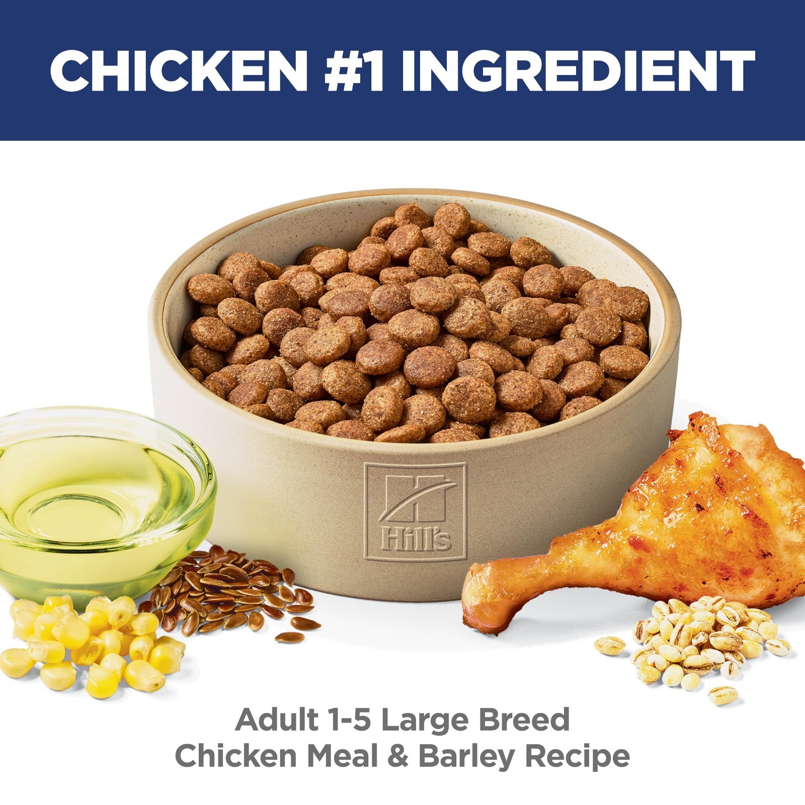 Hill’s Science Diet Large Breed Adult Dry Dog Food 1-5, Chicken & Barley, 35lb