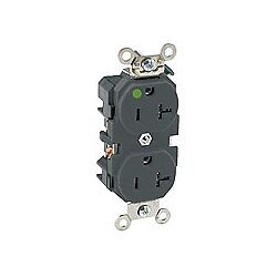 Leviton 8300-HI 20A 125V Heavy Duty Hospital Grade Duplex Receptacle