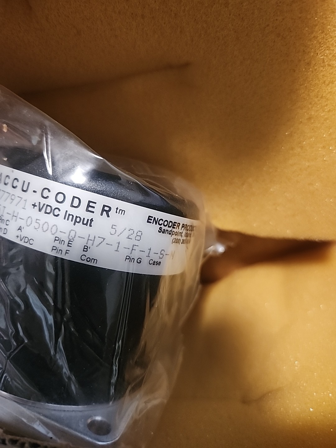 Accu-Coder 725I 725I-H-0500-Q-H7-1-F-1-S-N 725IH0500QH71F1SN Encoder Grecon
