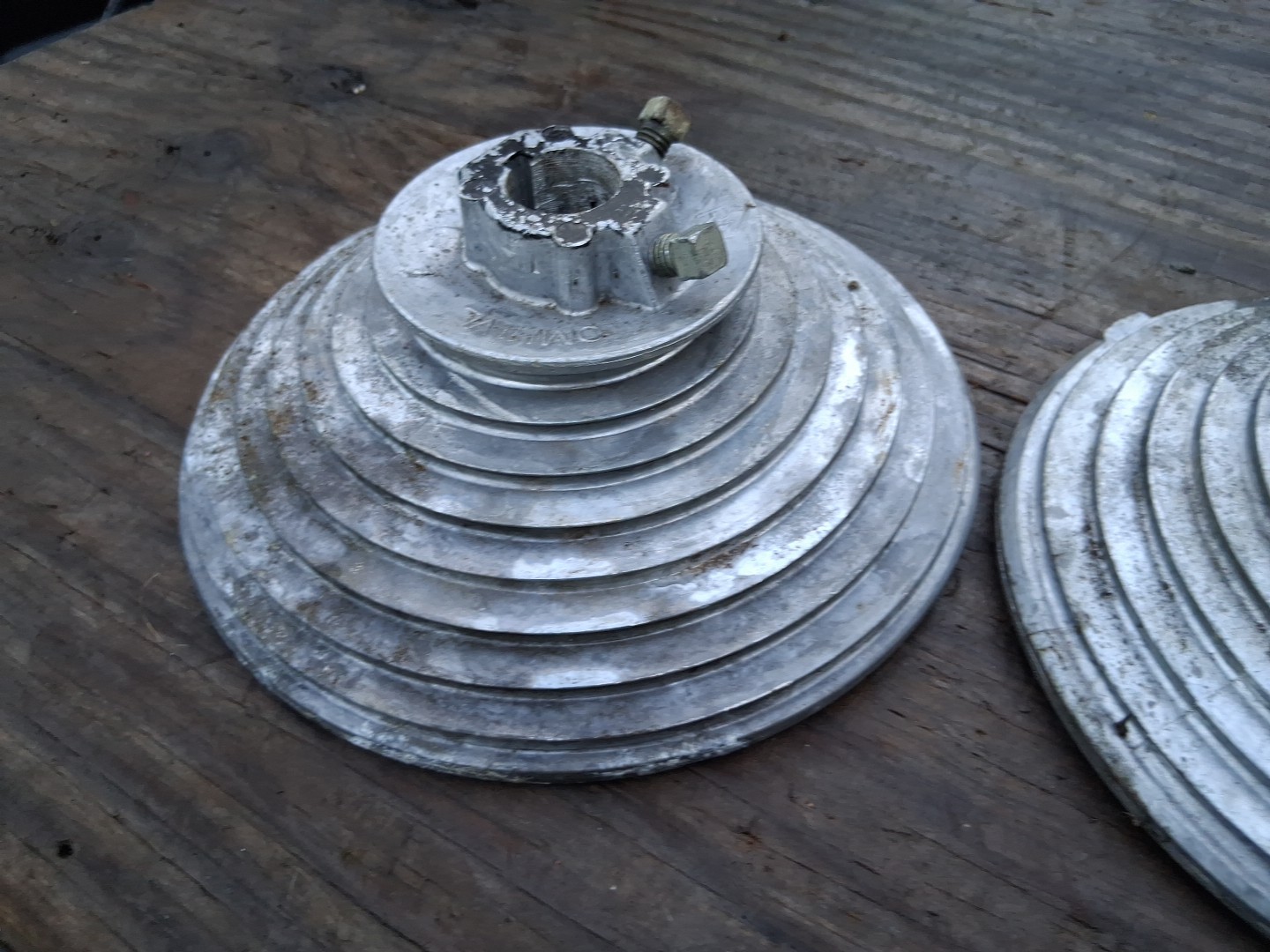 2 Aluminum L & R Overhead Door Cable Guides? Approx Steampunk Lamp Bases