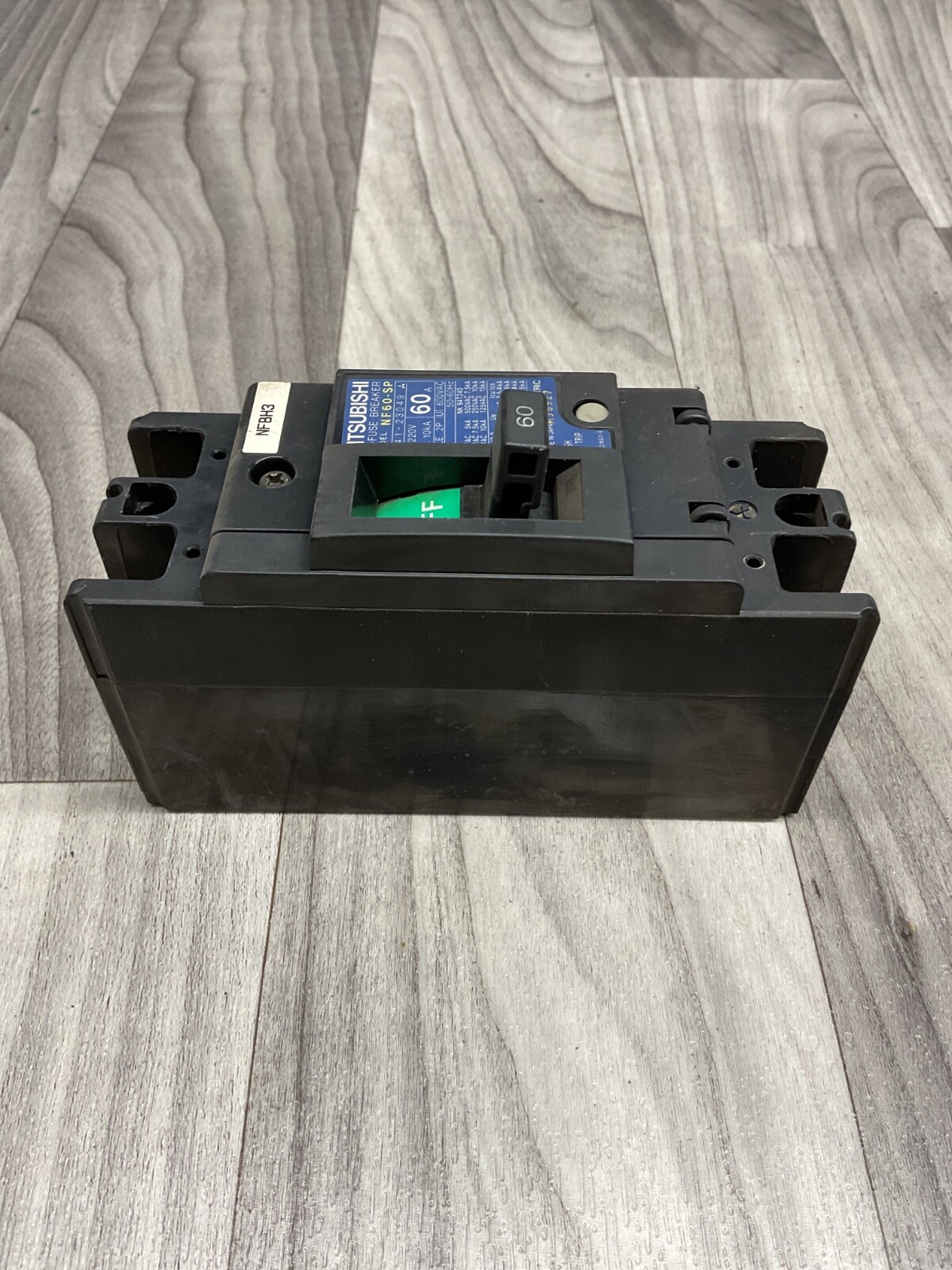 MITSUBISHI NF60-SP NO-FUSE CIRCUIT BREAKER 60A 2P 600V #4008PT189