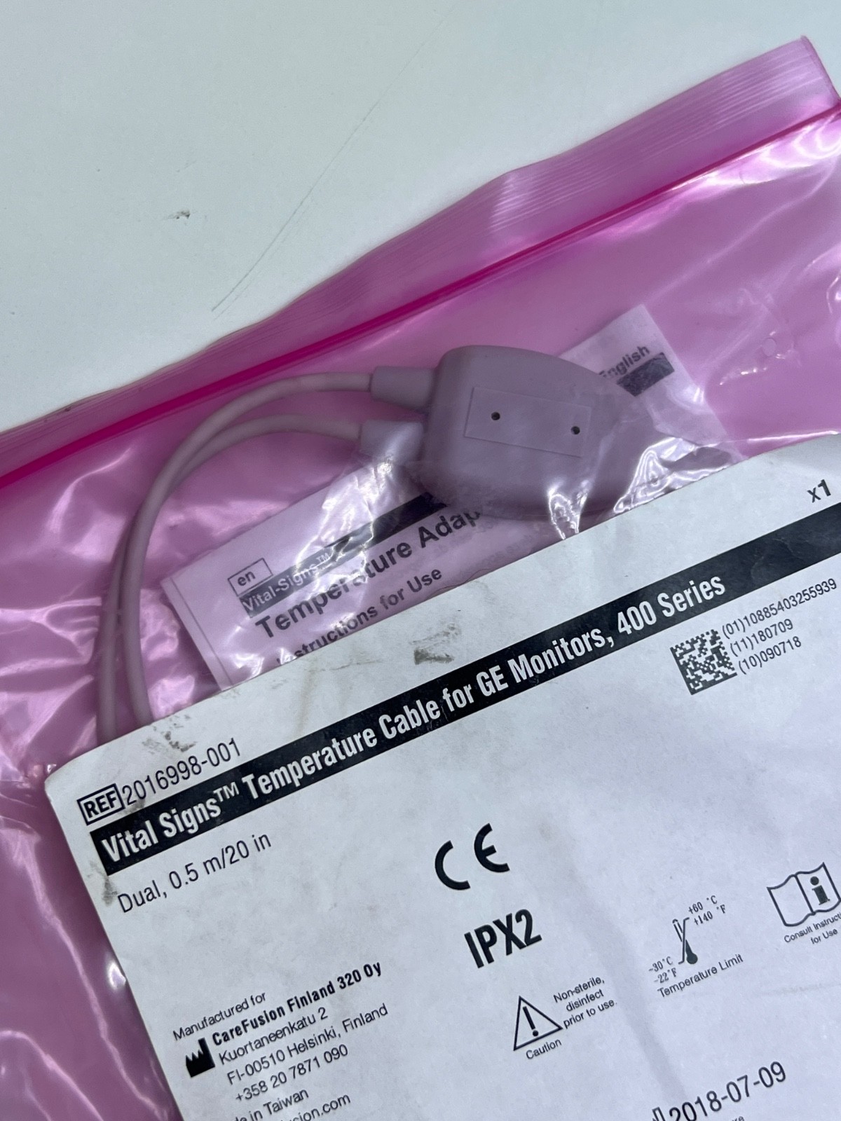 Carefusion 2016997-001 Dual 0.5m/20in