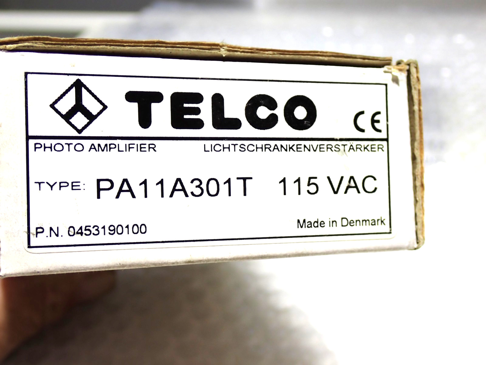 PA11A301T TELCO PHOTOELECTRIC AMPLIFIER 115 VAC PART # 0453190100 NEW