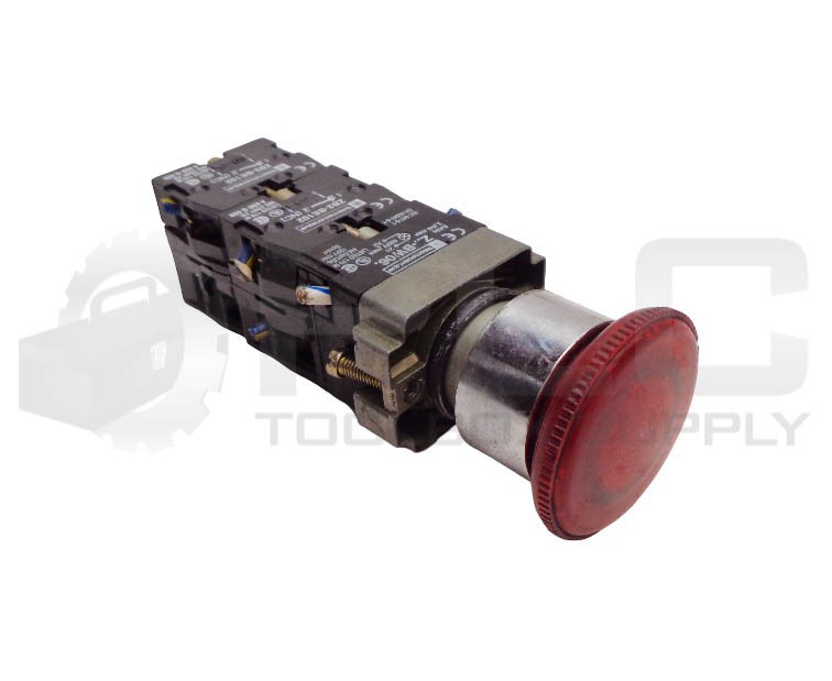 SCHNEIDER XB2BN41** / Z..-BW06 / (3) ZB2-BE102 / ZB2-BE101 RED PUSH-PULL BUTTON