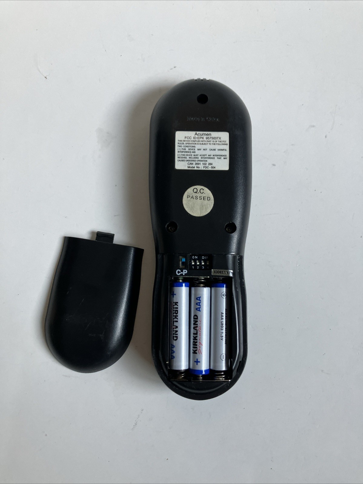 Acumen RCK-K Timer Thermostat Fireplace Remote Control Model No. FDC-504 READ